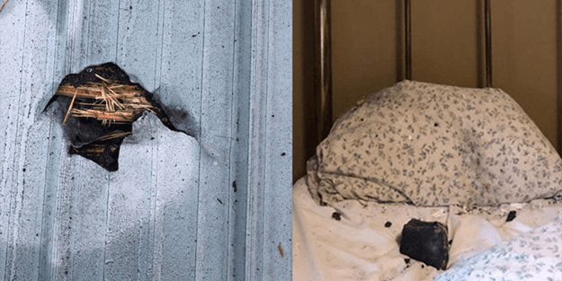 Bu da oldu! Uyurken yastığına göktaşı düştü