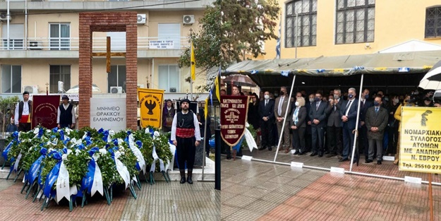 Bu da Yunanistan ucubesi! Türkiye sınırına 'Helenizm Anıtı' diktiler