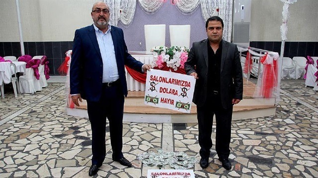 Bu düğün salonunda dolar yasak