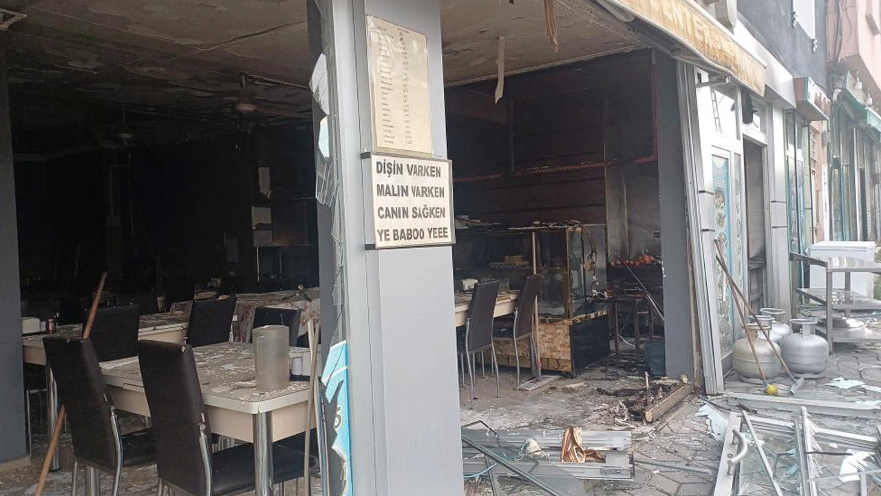 Bu görüntüler Muş'ta çekildi! Patlama sonrası ortalık savaş alanına döndü