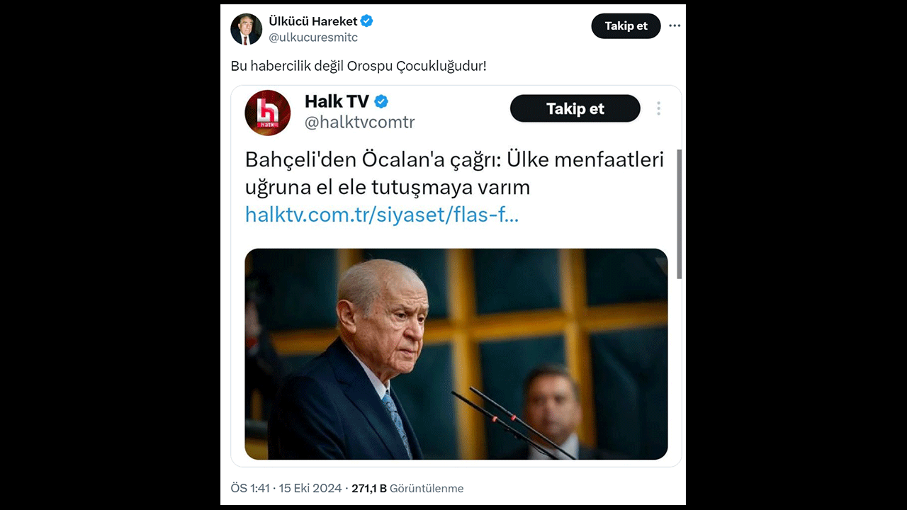 "Bu habercilik değil, O…u çocukluğudur" Halk TV’nin Bahçeli haberi infiale neden oldu