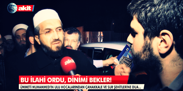 Bu ilahi ordu dinimi bekler; Allah'u ekber!