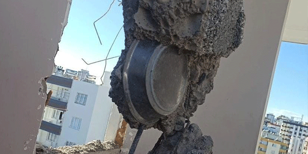 Bu kadar da olmaz! Binanın beton bağlama noktasında bakın ne bulundu