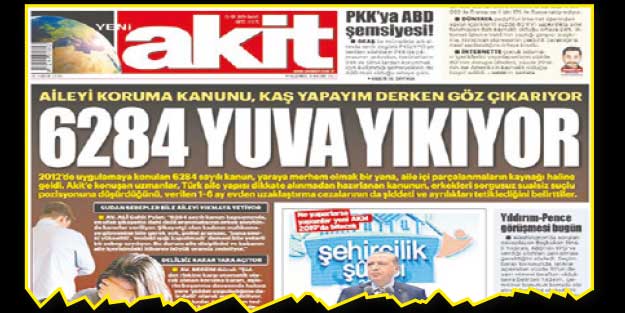 Bu kanun erkeğe hepten zulümdür (6284)