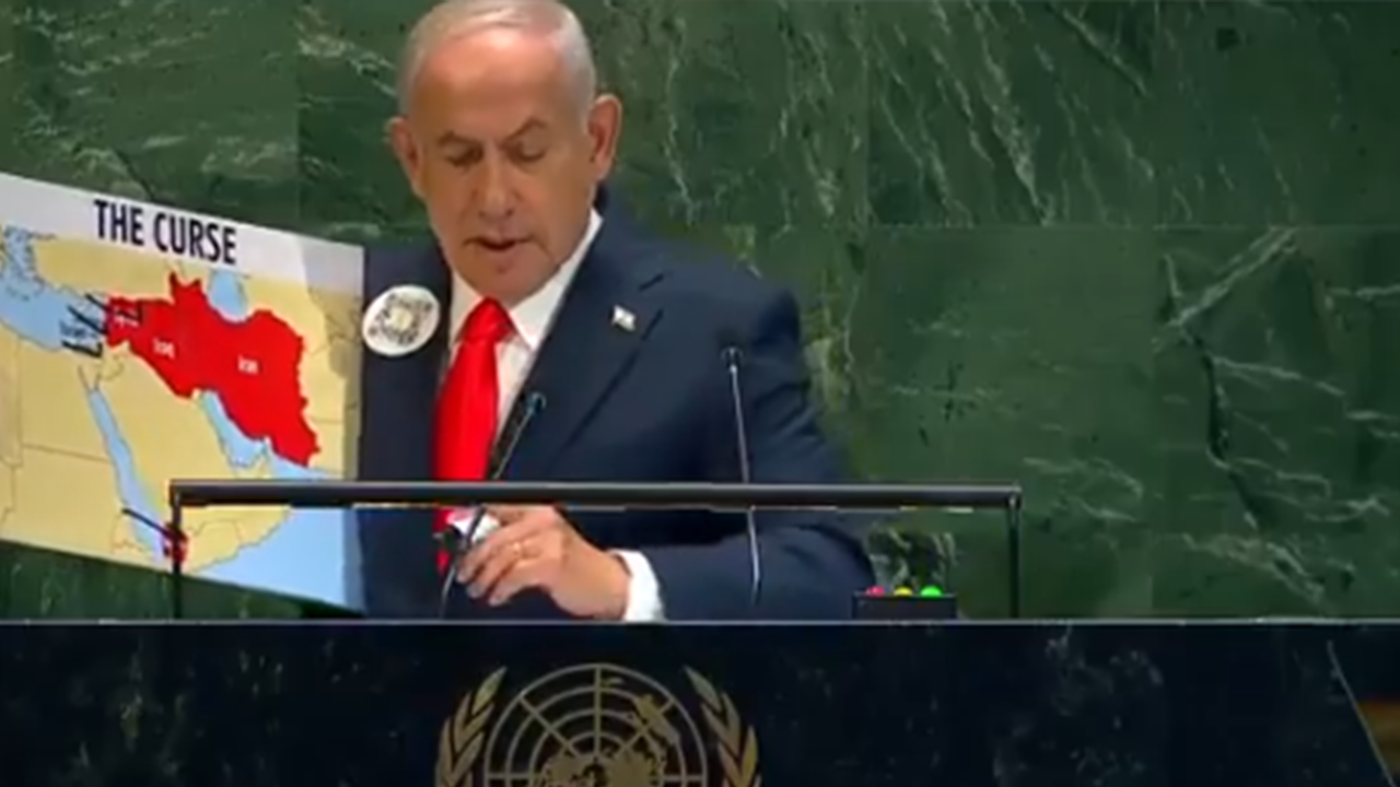 Bu katili hala BM kürsüsünde konuşturan dünya utansın!