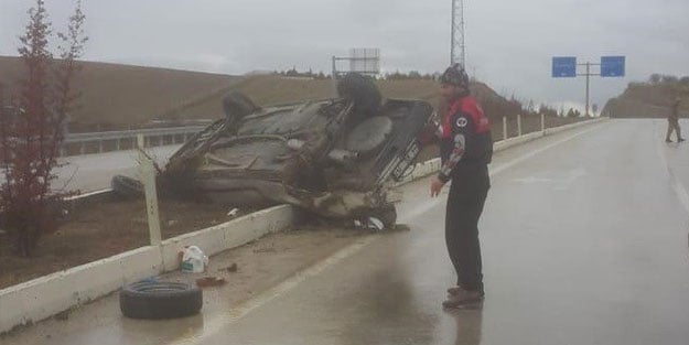 Bu kazada burnu bile kanamadı!