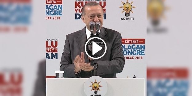 Bu kez Cumhurbaşkanı Erdoğan salonu alkışladı