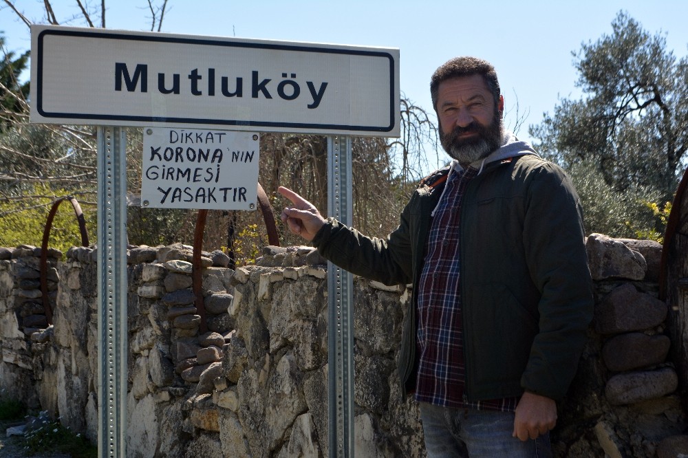 Bu köye korona virüsün girmesi yasak 