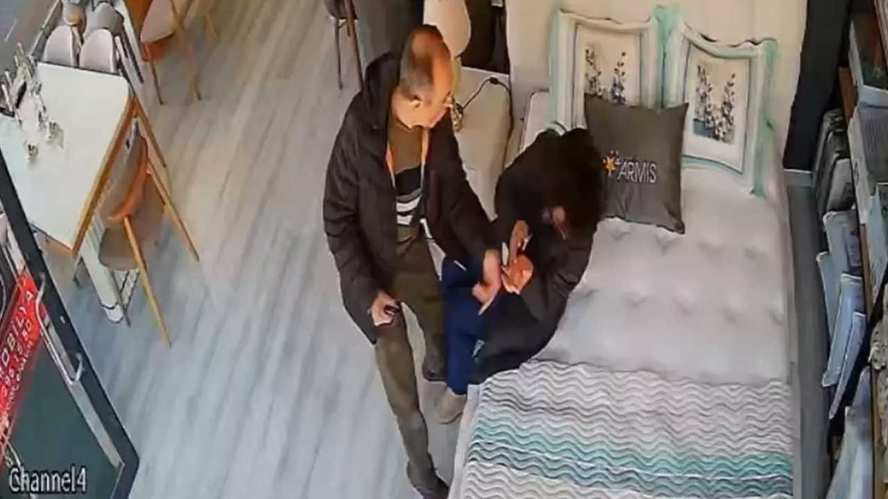 Bu nasıl öğretmen! Yaptığı rezillik kamerada