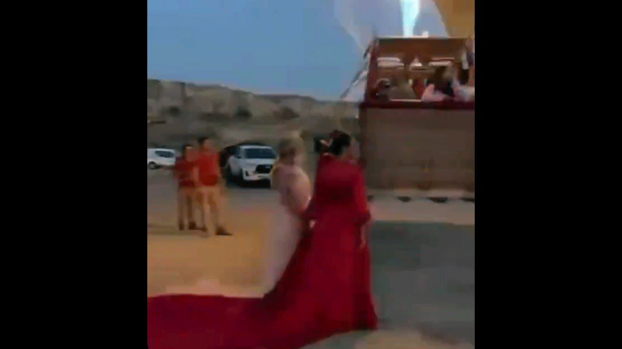 Bu ne rezillik böyle! Kapadokya'daki fotoğraf çekiminde iğrenç görüntüler