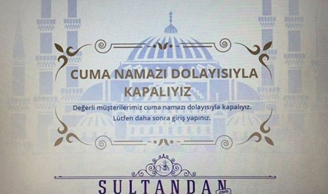 Bu siteye Cuma namazı vaktinde erişilemiyor