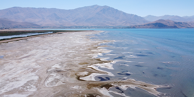 Bu tablonun sonu iyi değil! Van Gölü'nde tedirgin eden görüntüler