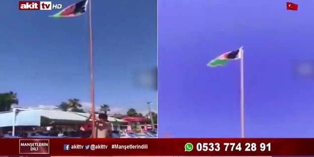 Bu tezgaha dikkat! Sahilde Afgan bayrağının çekilmesinin altında ne var?