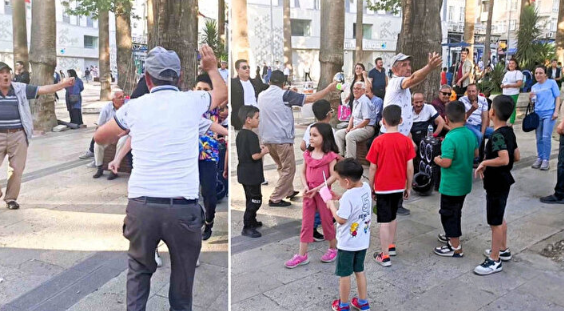 Bu vatandaş ne yapmak istiyor! Binlerce lira ve dolar dağıttı