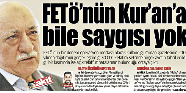 Bu vebal size kıyamete kadar yeter!
