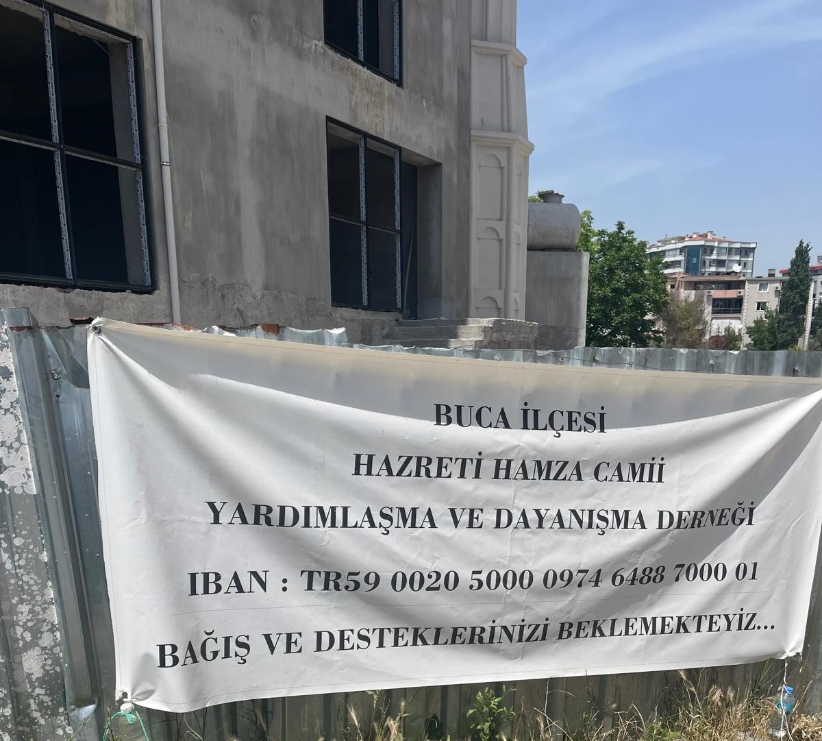 Buca Hazreti Hamza Camii destek bekliyor!