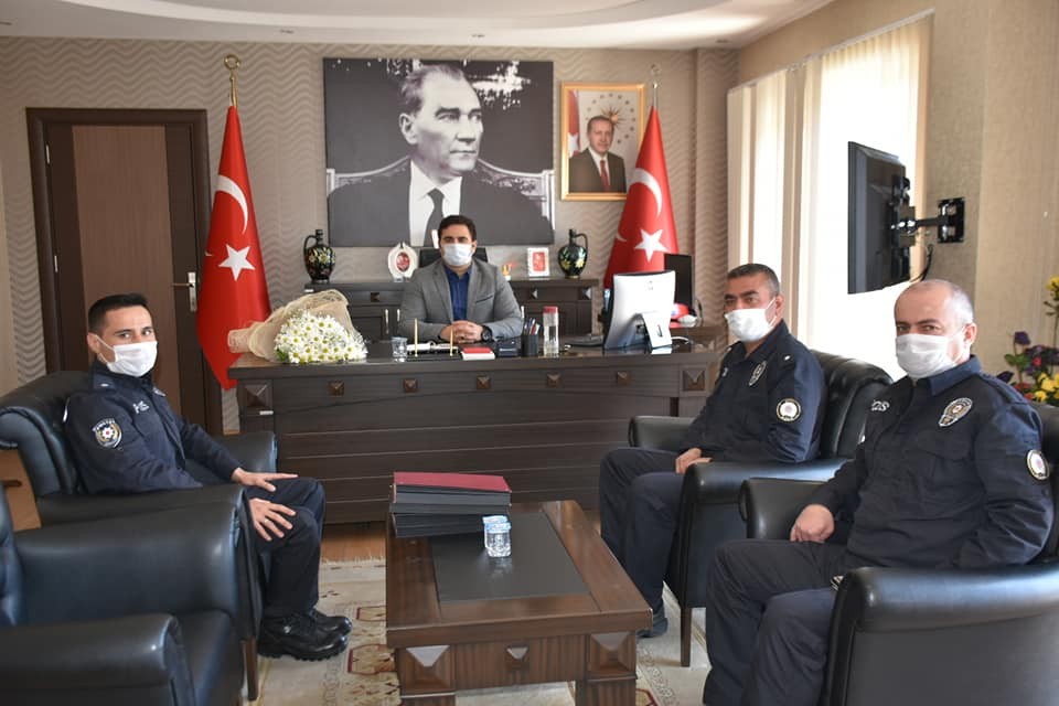 Buharkent İlçe Emniyet Teşkilatından Kaymakam Ülkü’ye ziyaret 