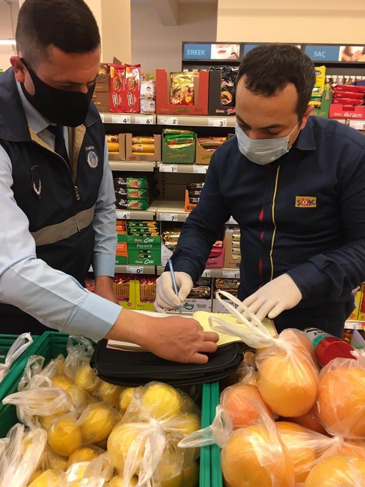 Buharkent’te marketler denetlendi 