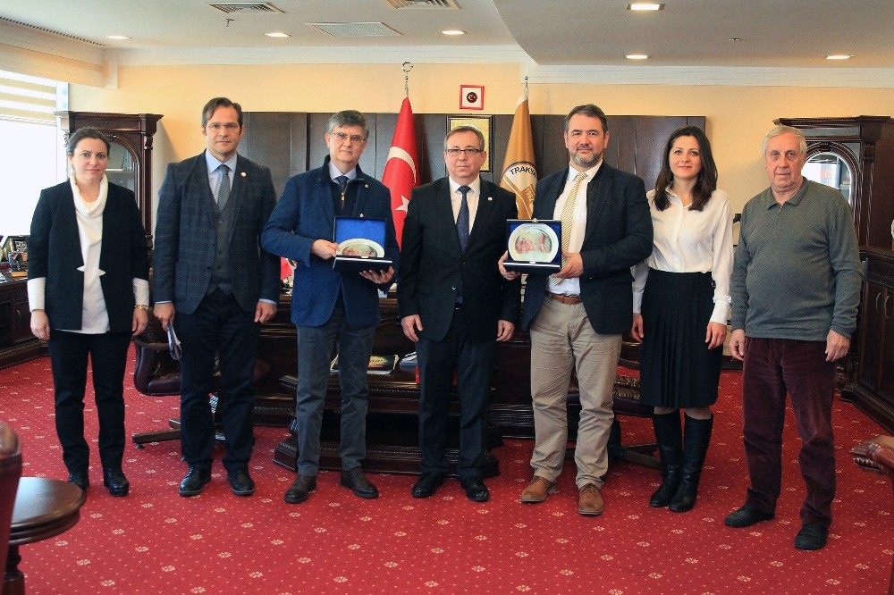 Bükreş Üniversitesi heyetinden, Trakya Üniversitesi’ne ziyaret 