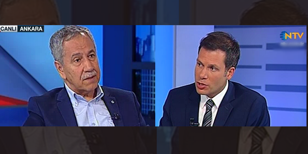 Bülent Arınç NTV sunucusunu azarladı!
