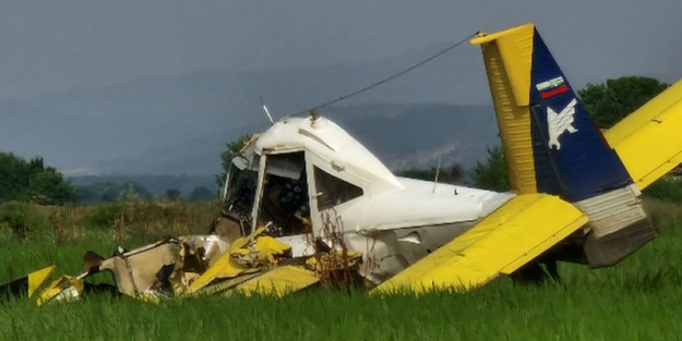Bulgaristan'da tarım uçağı düştü: Bir ölü
