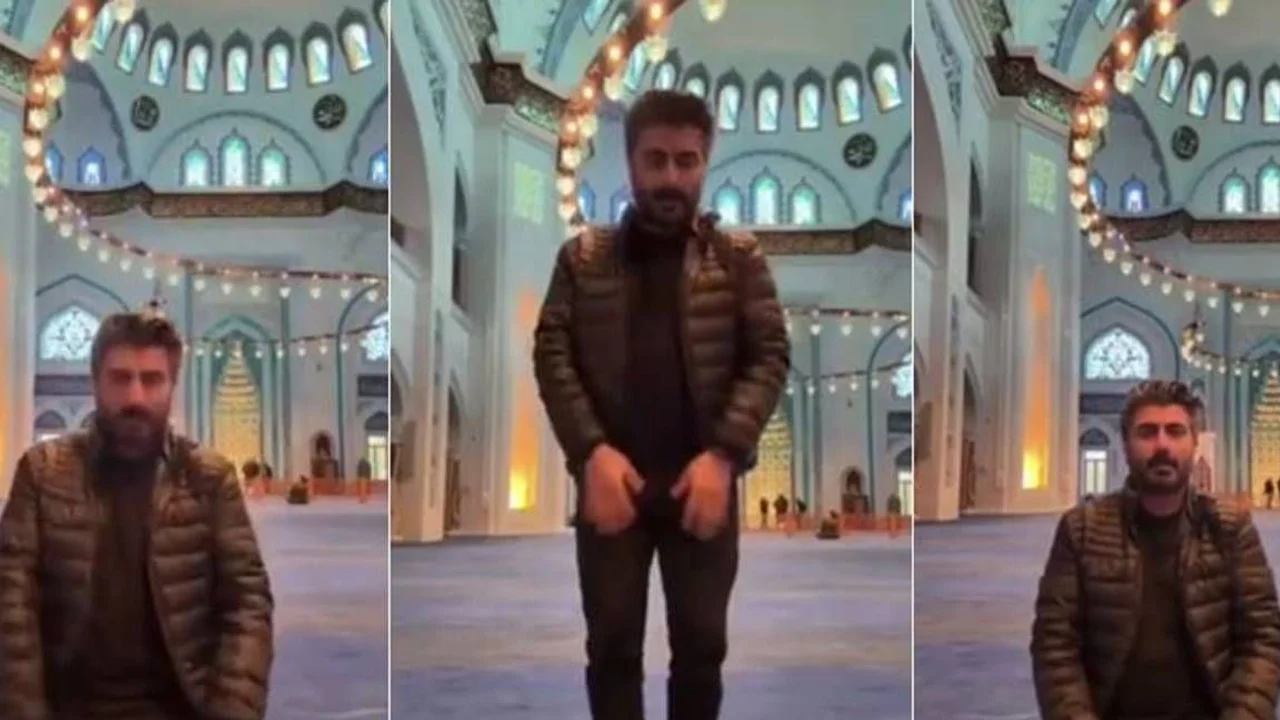 Bulun şu ahlaksızı! Camide yaptığı pes dedirtti