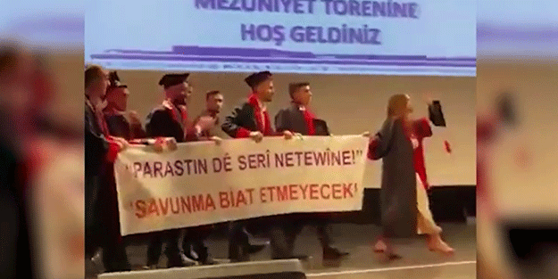 Bunlar mı geleceğin hukukçuları! Dicle Üniversitesi'nde skandal pankart