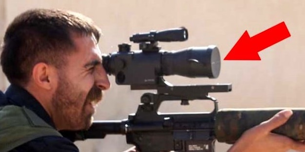Bunların keskin nişancısı bu kadar olur! YPG'li terörist alay konusu oldu