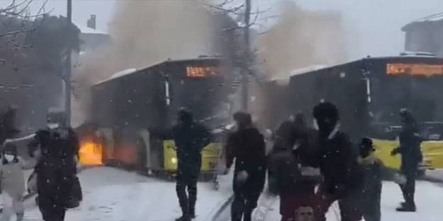Bunu da gördük! İETT otobüsü patladı
