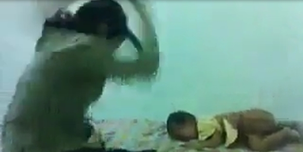 Bunu yapan insan olamaz: Minik bebeğe akılalmaz işkence
