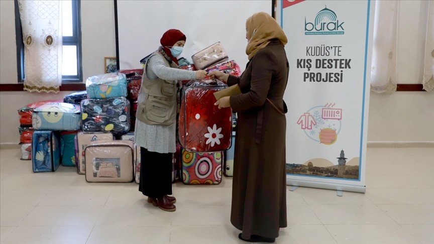 Burak Derneği 2020 yılında da hak ihlallerinin yaşandığı Kudüs'e yardımlarını sürdürdü