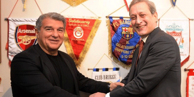 Burak Elmas ile Joan Laporta bir araya geldi