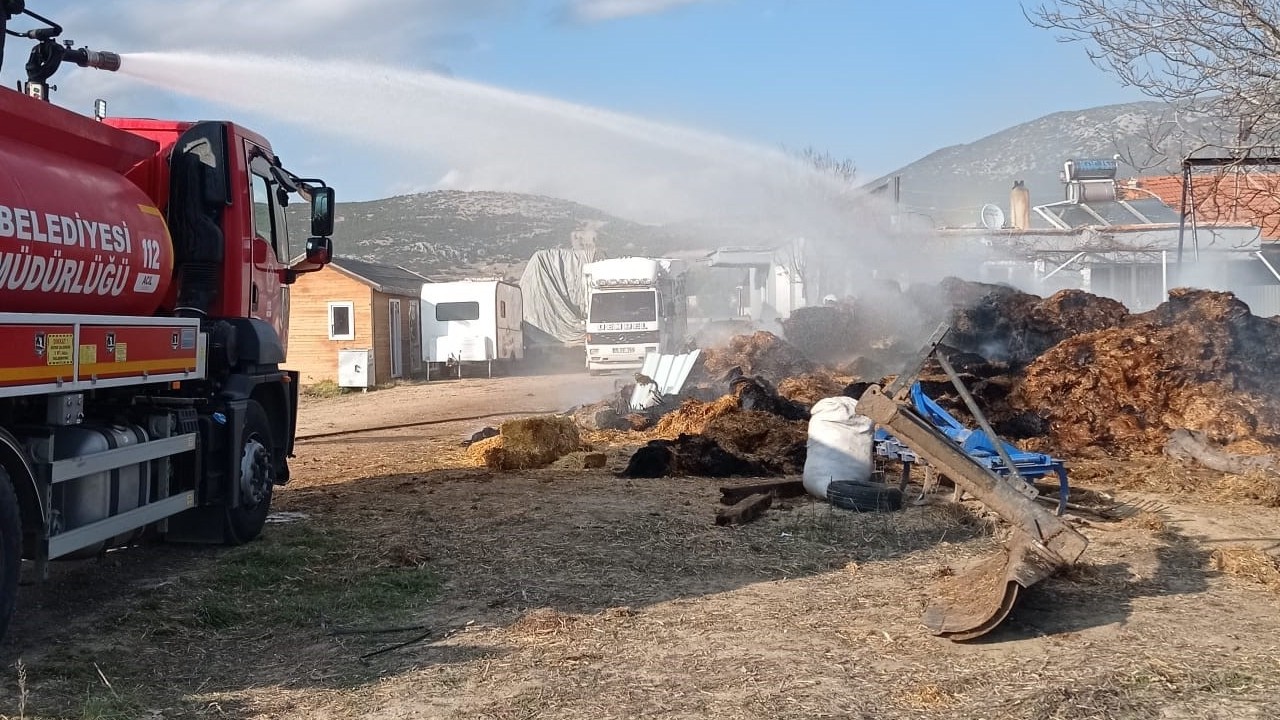 Burdur Bucak’ta çiftlik yangını