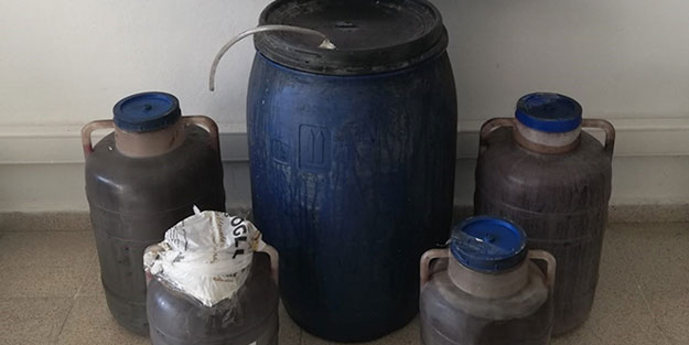 Burdur'da evinde yapılan aramada sahte içki ünitesi ile yakalandı