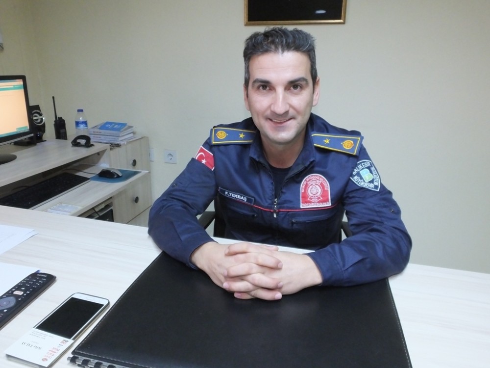 Burhaniye’de Fahri Tekbaş İtfaiye Grup Amiri oldu 