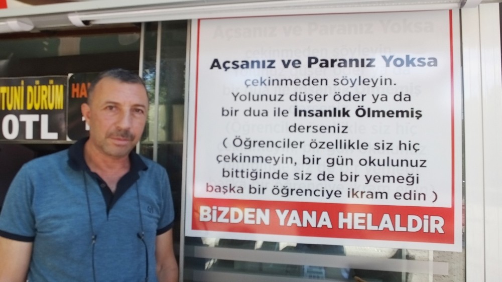 Burhaniyeli hayırsever esnaf örnek bir uygulamaya imza attı 