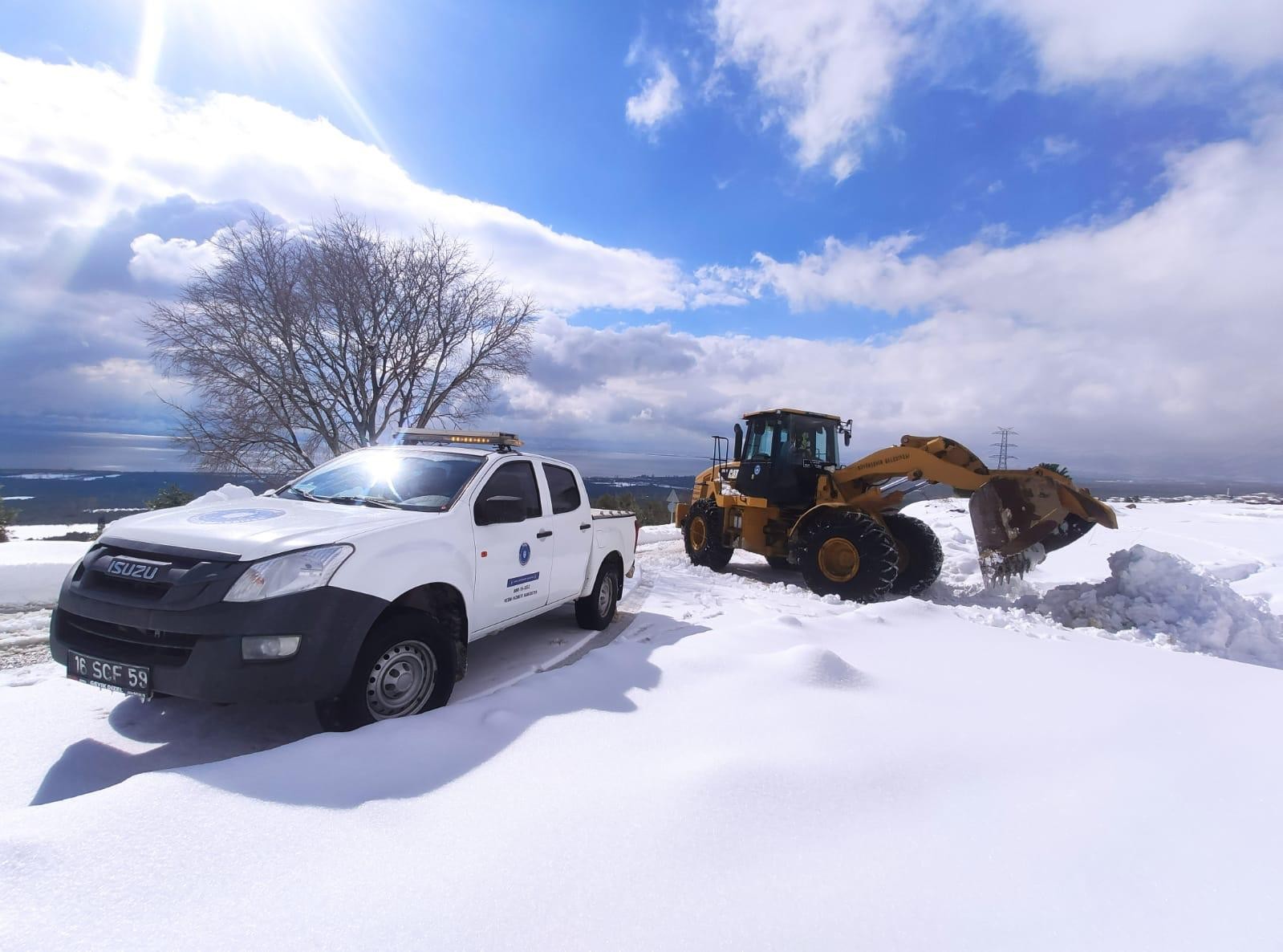 Bursa Büyükşehir Belediyesi'nde kar hazırlıkları tamam
