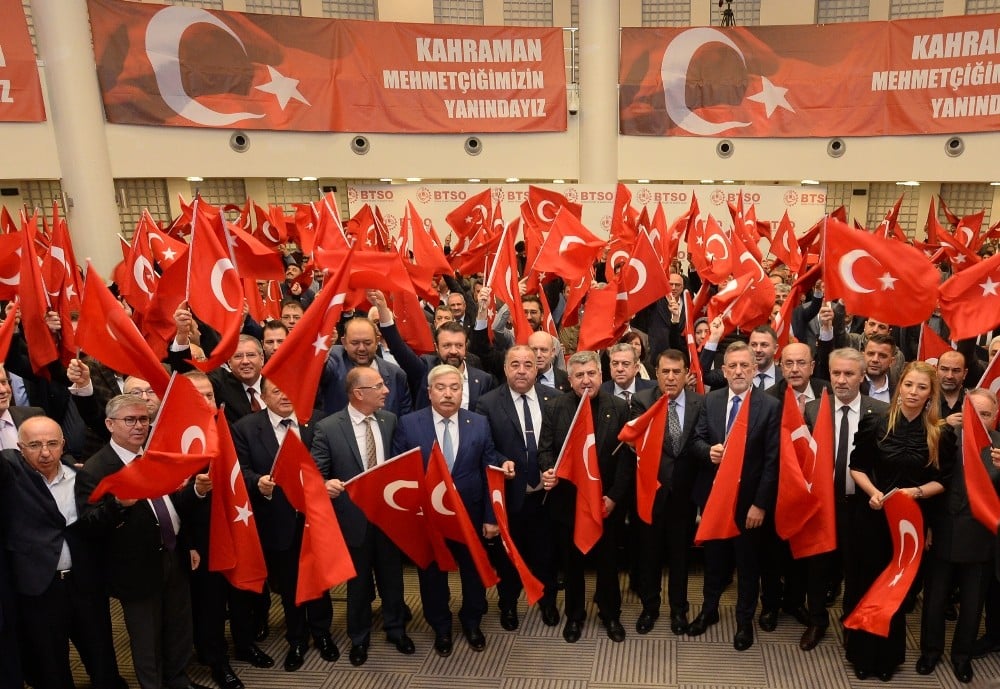 Bursa iş dünyası Bahar Kalkanı harekâtı için tek ses ve tek yürek 