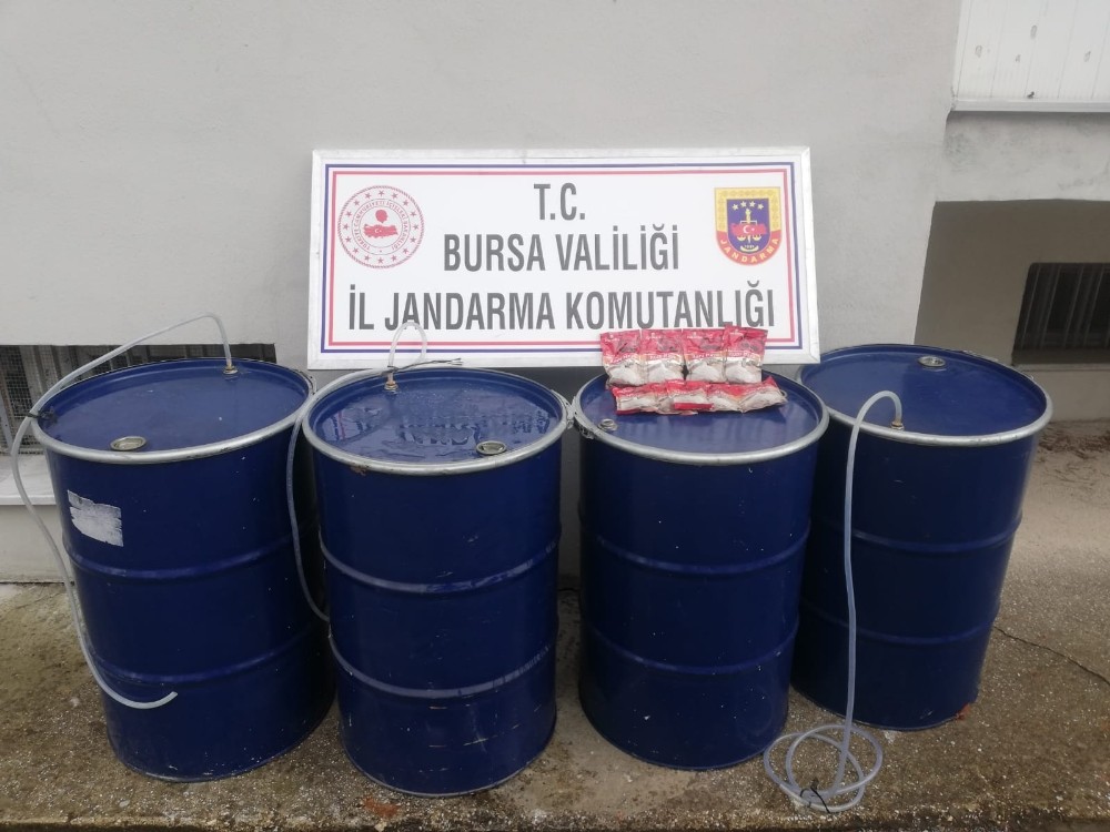 Bursa jandarmasından kaçak içki operasyonu 