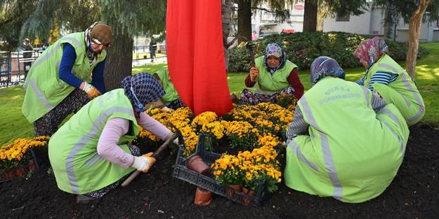 Bursa kışın da çiçek bahçesi