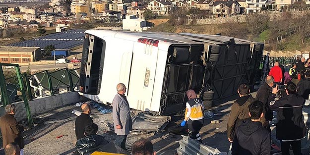 Bursa'da öğrencileri taşışan yolcu otobüsü devrildi Yaralı öğrencilerin isimleri