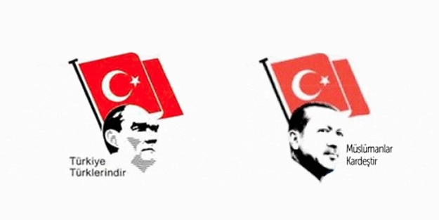 O gazete Erdoğan'ı logosuna taşıdı