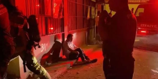 Bursa'da apartmanda yangın paniği
