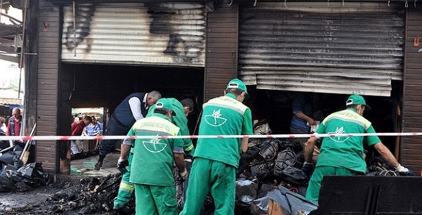 Bursa'da bir çocuk tarihi çarşıda yangın çıkardı