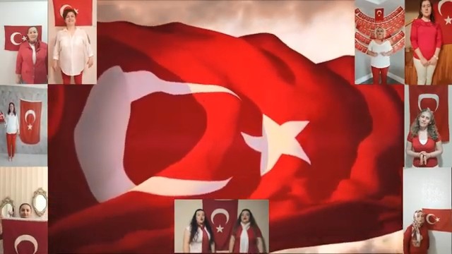 Bursa’da dans topluluğu 19 Mayıs için evde klip çekti 
