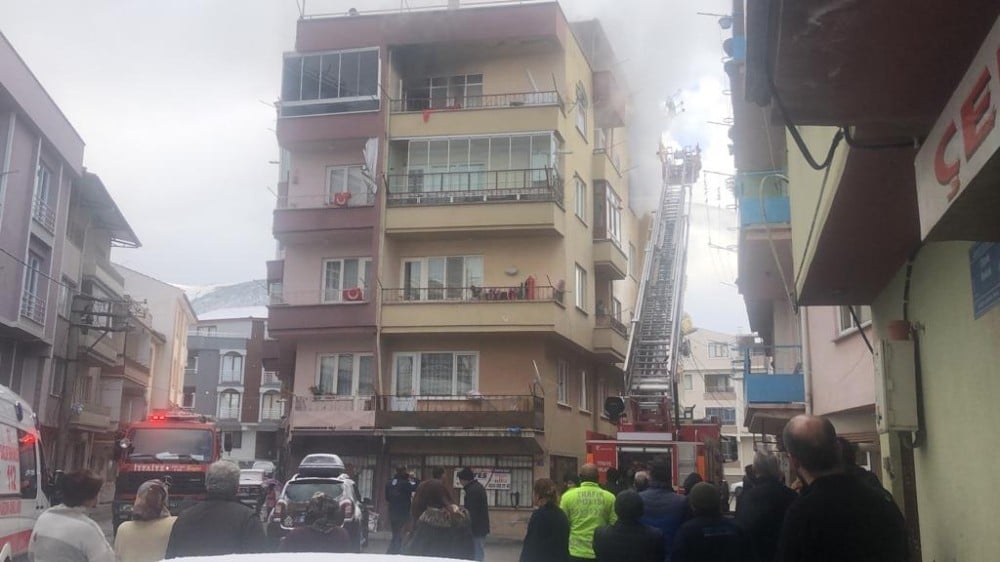 Bursa’da ev yangını korkuttu 