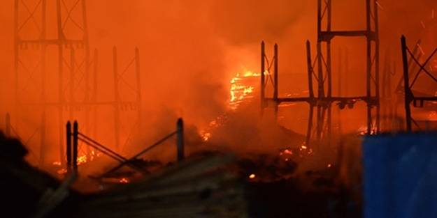 Bursa'da fabrikada yangın