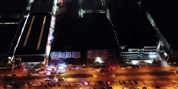 Bursa'da fabrikada yangın