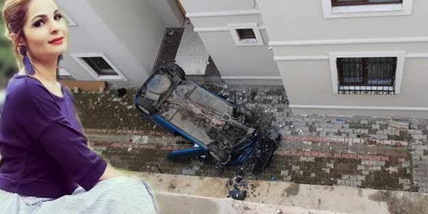 Bursa'da feci kaza! Otomobil apartman boşluğuna uçtu