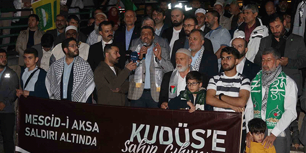 Bursa’da Filistin’e destek etkinliği